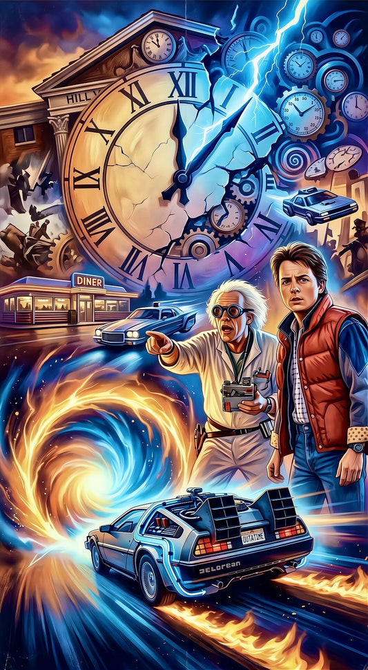 Gigantografía Volver al Futuro — diseño 078